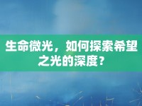 生命微光，如何探索希望之光的深度？