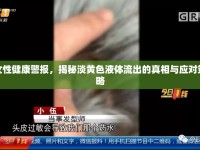 女性健康警報(bào)，揭秘淡黃色液體流出的真相與應(yīng)對(duì)策略