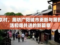 東京村，廊坊廣陽城市更新與居民生活和諧共進的新篇章