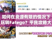 如何在資源有限的情況下玩轉(zhuǎn)Fatego？平民攻略大揭秘！