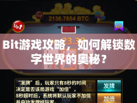 Bit游戲攻略，如何解鎖數(shù)字世界的奧秘？