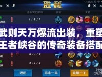 武則天萬爆流出裝，重塑王者峽谷的傳奇裝備搭配