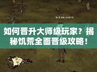 如何晉升大師級玩家？揭秘饑荒全面晉級攻略！
