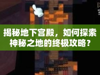 揭秘地下宮殿，如何探索神秘之地的終極攻略？
