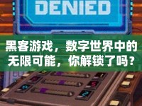 黑客游戲，數(shù)字世界中的無(wú)限可能，你解鎖了嗎？