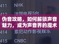 偽音攻略，如何解鎖聲音魅力，成為聲音界的魔術(shù)師？