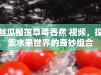 絲瓜榴蓮草莓香蕉 視頻，探索水果世界的奇妙組合