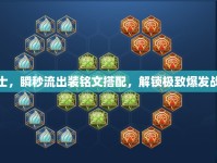 鎧甲戰(zhàn)士，瞬秒流出裝銘文搭配，解鎖極致爆發(fā)戰(zhàn)斗藝術(shù)