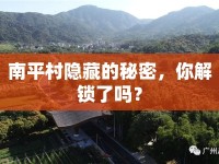 南平村隱藏的秘密，你解鎖了嗎？