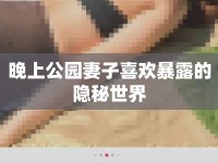 晚上公園妻子喜歡暴露的隱秘世界