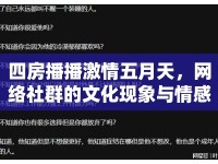 四房播播激情五月天，網(wǎng)絡(luò)社群的文化現(xiàn)象與情感共鳴