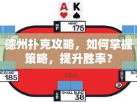 德州撲克攻略，如何掌握策略，提升勝率？