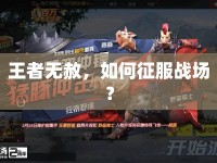 王者無赦，如何征服戰(zhàn)場？