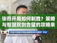 張燕開局如何制勝？策略與智慧雙劍合璧的攻略來啦！