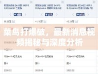 菜鳥打爆破，最新消息視頻揭秘與深度分析