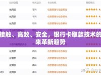 無接觸、高效、安全，銀行卡取款技術的未來革新趨勢