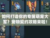 如何打造你的專(zhuān)屬萌寵大軍？寵物契約攻略來(lái)啦！