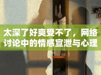 太深了好爽受不了，網(wǎng)絡(luò)討論中的情感宣泄與心理釋放