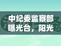 中紀(jì)委監(jiān)察部曝光臺(tái)，陽(yáng)光下的監(jiān)督，清風(fēng)中的警鐘
