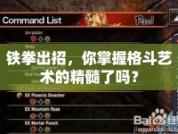 鐵拳出招，你掌握格斗藝術(shù)的精髓了嗎？