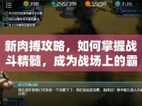 新肉搏攻略，如何掌握戰(zhàn)斗精髓，成為戰(zhàn)場(chǎng)上的霸主？