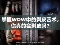 掌握WOW中的剝皮藝術(shù)，你真的會剝皮嗎？