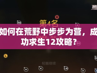 如何在荒野中步步為營，成功求生12攻略？