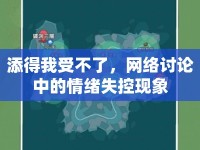 添得我受不了，網(wǎng)絡討論中的情緒失控現(xiàn)象