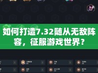 如何打造7.32隨從無敵陣容，征服游戲世界？