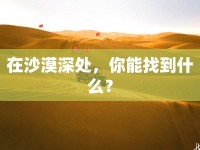 在沙漠深處，你能找到什么？