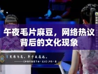 午夜毛片麻豆，網(wǎng)絡(luò)熱議背后的文化現(xiàn)象