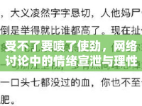 受不了要噴了使勁，網(wǎng)絡(luò)討論中的情緒宣泄與理性思考