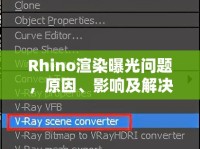 Rhino渲染曝光問題，原因、影響及解決方案