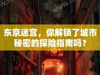 東京迷宮，你解鎖了城市秘密的探險(xiǎn)指南嗎？