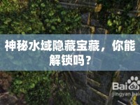 神秘水域隱藏寶藏，你能解鎖嗎？