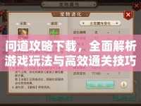 問(wèn)道攻略下載，全面解析游戲玩法與高效通關(guān)技巧