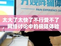太大了太快了不行受不了，網(wǎng)絡(luò)討論中的極限體驗(yàn)