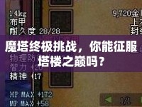 魔塔終極挑戰(zhàn)，你能征服塔樓之巔嗎？