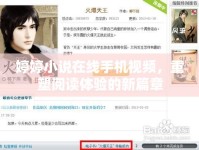 婷婷小說(shuō)在線手機(jī)視頻，重塑閱讀體驗(yàn)的新篇章