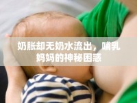 奶脹卻無(wú)奶水流出，哺乳媽媽的神秘困惑