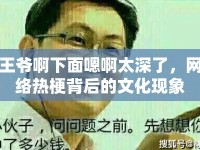 王爺啊下面嗯啊太深了，網(wǎng)絡(luò)熱梗背后的文化現(xiàn)象