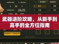 武器進階攻略，從新手到高手的全方位指南