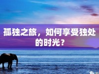 孤獨之旅，如何享受獨處的時光？