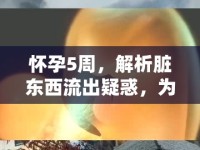 懷孕5周，解析臟東西流出疑惑，為新手媽媽解惑