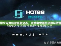雷火電競貼吧最新動(dòng)態(tài)，點(diǎn)燃電競?cè)Φ臒嵫c激情