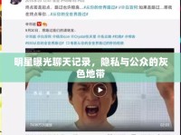 明星曝光聊天記錄，隱私與公眾的灰色地帶