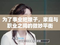 為了事業(yè)把嫂子，家庭與職業(yè)之間的微妙平衡