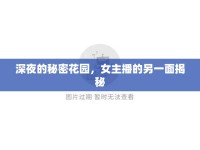深夜的秘密花園，女主播的另一面揭秘