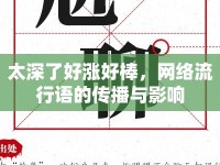 太深了好漲好棒，網(wǎng)絡(luò)流行語(yǔ)的傳播與影響