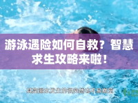 游泳遇險如何自救？智慧求生攻略來啦！
